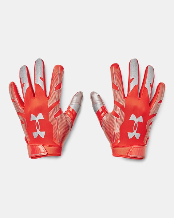 Men's UA F8 Football Gloves, Orange, pdpMainDesktop image number 0